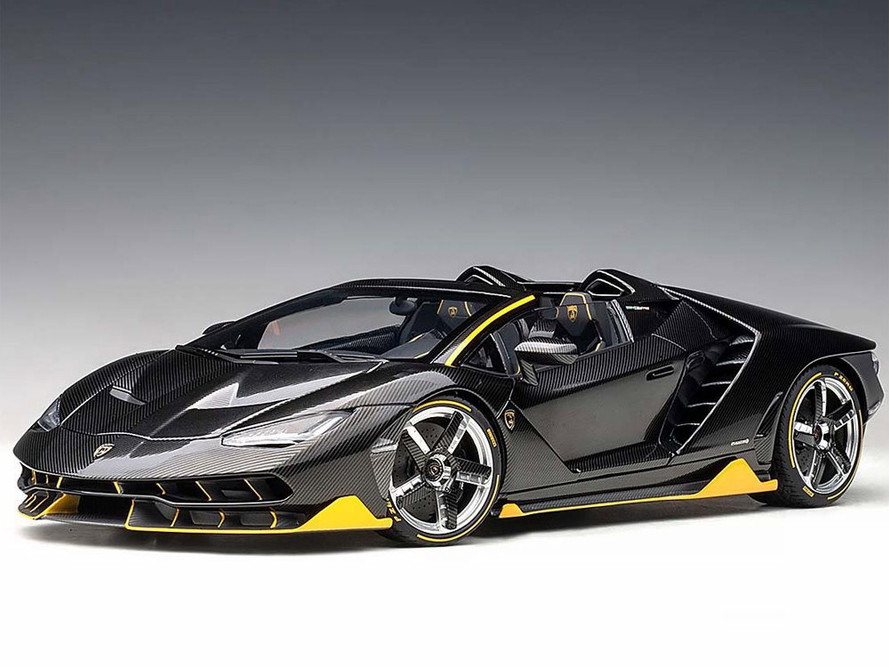 Lamborghini Centenario Roadster, Black with Yellow Accents