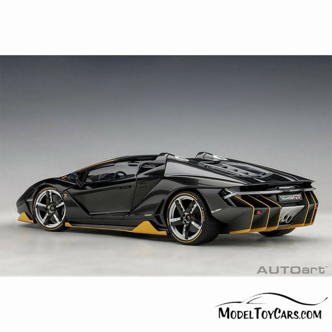 Lamborghini Centenario Roadster, Black with Yellow Accents