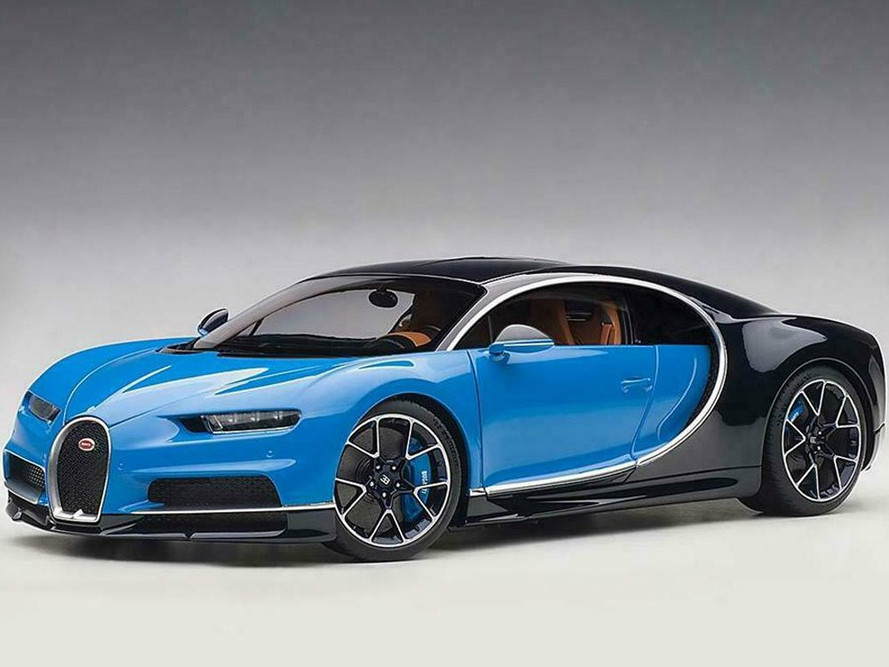 2017 Bugatti Chiron, French Racing Blue and Atlantic Blue