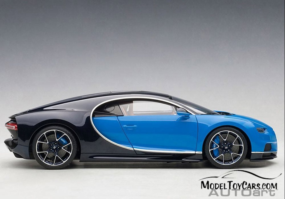2017 Bugatti Chiron, French Racing Blue and Atlantic Blue
