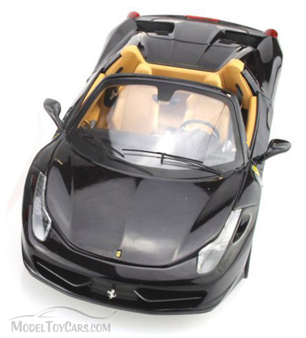 ホットウィールFERRARI 458 SPIDER BLACK INTERIOR Amazon.com: Hot Wheels Ferrari 458 Spider, Showroom 151/250
