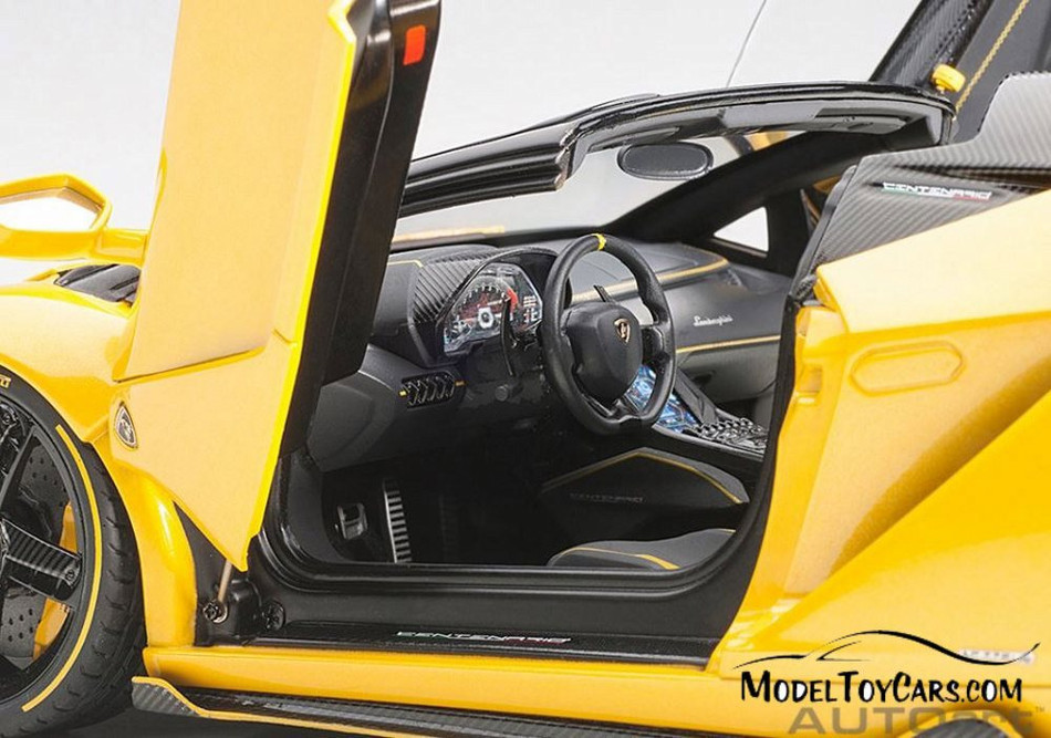 Lamborghini Centenario, Pearl Yellow - AUTOart 79117 - 1/18 Scale Diecast Model Toy Car