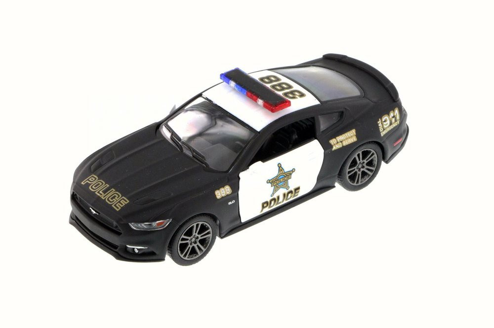 Box of 12 Diecast Model Toy Cars - 2015 Ford Mustang GT Police Car, 1/38 Scale