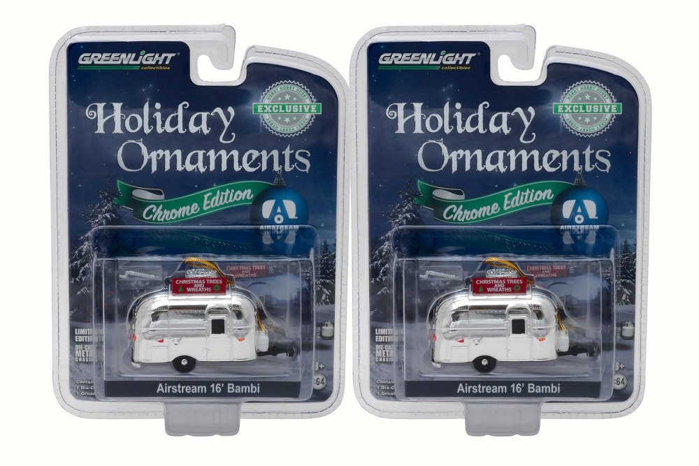 希少！ホリデイ　オーナメント　エアストリーム　バンビ　クリスマス Box of 12 Diecast Model Cars - Airstream 16' Bambi Holiday