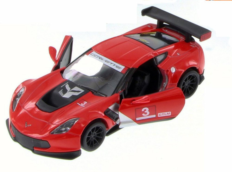 Chevy Corvette C7 Race Car #3 Diecast Package- Box of 12 1/36 Scale Diecast Model Cars, Assd Colors