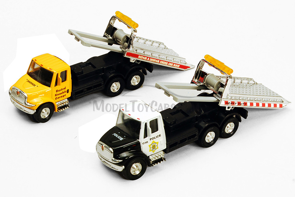 Intl & Police Rollback TowDiecast Car Package - Box of 12 Assd