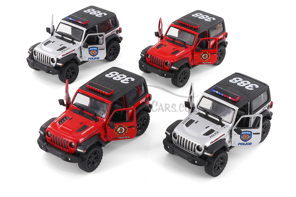 Jeep Wrangler Rubicon Diecast Car Set - Box of 12 assorted 1/34 Scale Diecast Model Cars