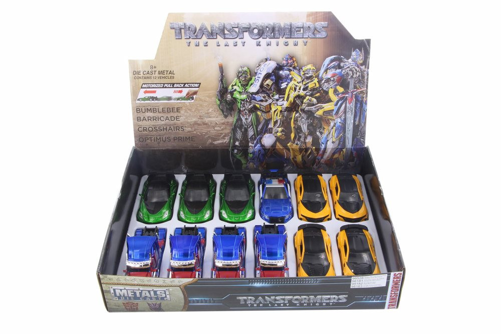 Jada TRANSFORMERS 5 AssortmentÂ Diecast Car Set - Box of 12