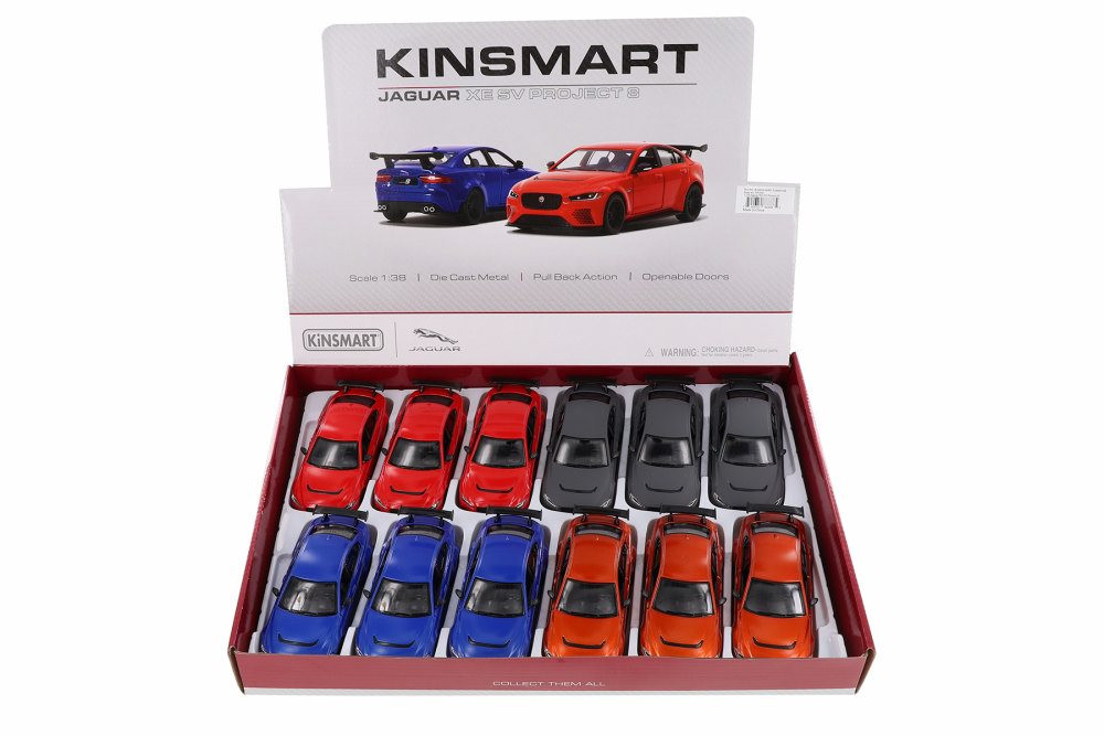 Jaguar XE SV Project 8 Hardtop Diecast Car Set - Box of 12 1/38