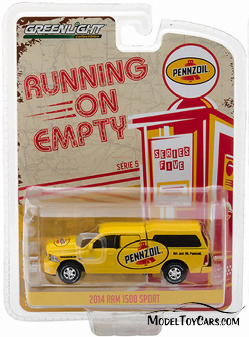 2018 Ram 1500 with Camper, Pennzoil - Greenlight 41050F/48 - 1/64 Scale Diecast Model Toy Car