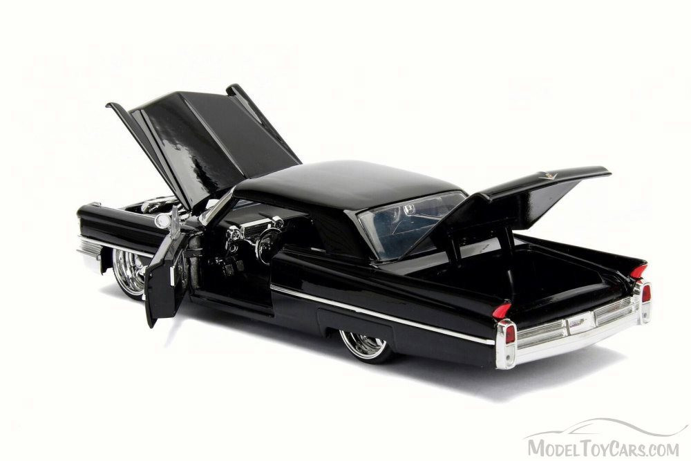 1963 Cadillac, Black - JADA 99550WA1 - 1/24 Scale Diecast Model Toy Car