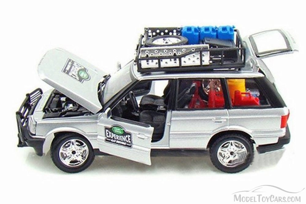 Range Rover Safari Experience SUV, Silver - Bburago 22061SV - 1/24 scale Diecast Model Toy Car