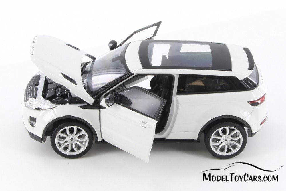 Land Rover Range Rover Evoque SUV w/ Sunroof, White - Welly 24021WWT - 1/24 scale Diecast Model Toy Car