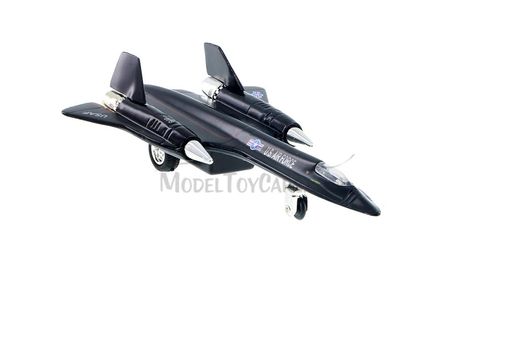 SR-71 Blackbird Pullback Plane, Black - Daron PMT51320 - Diecast Model Military Plane