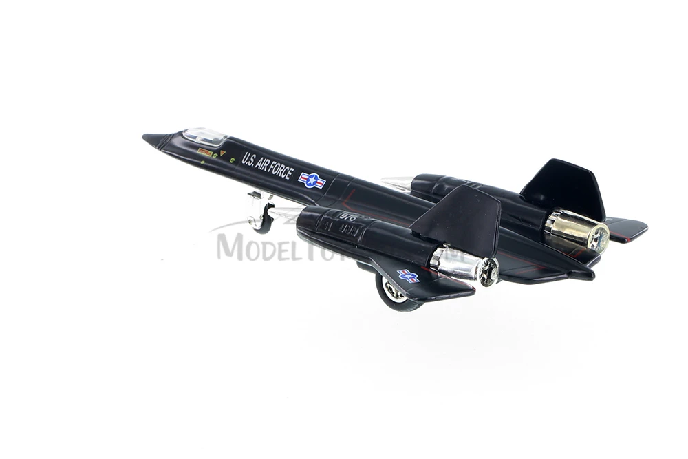 SR-71 Blackbird Pullback Plane, Black - Daron PMT51320 - Diecast Model Military Plane