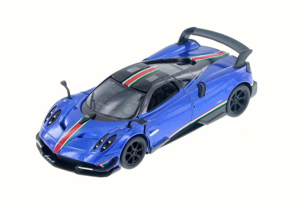 2016 Pagani Huayra BC with  Hard Top, Blue/Red Stripe -  5400DF - 1/38 Scale Diecast Model Toy Car
