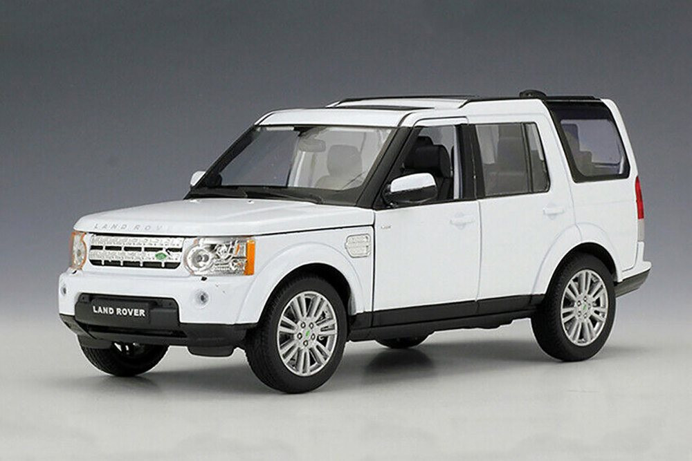 Land Rover Discovery 4, White - Welly 24008WWT - 1/24 scale Diecast Model Toy Car