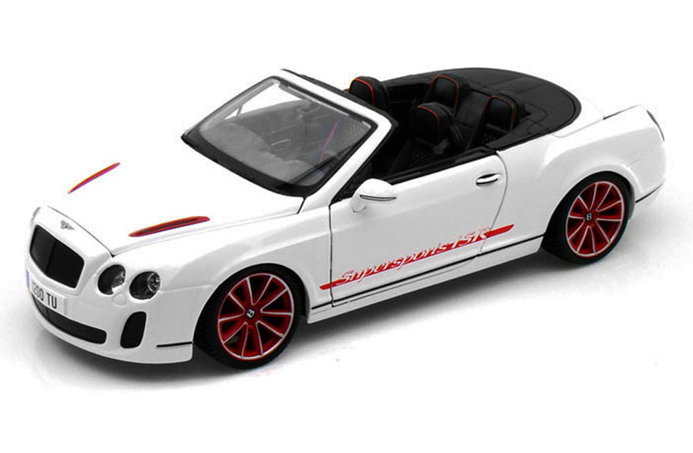 Bentley Continental Supersports Convertible ISR, White - Bburago