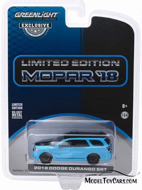 2018 Dodge Durago SRT, Blue and Black - Greenlight 30130/48 - 1/64