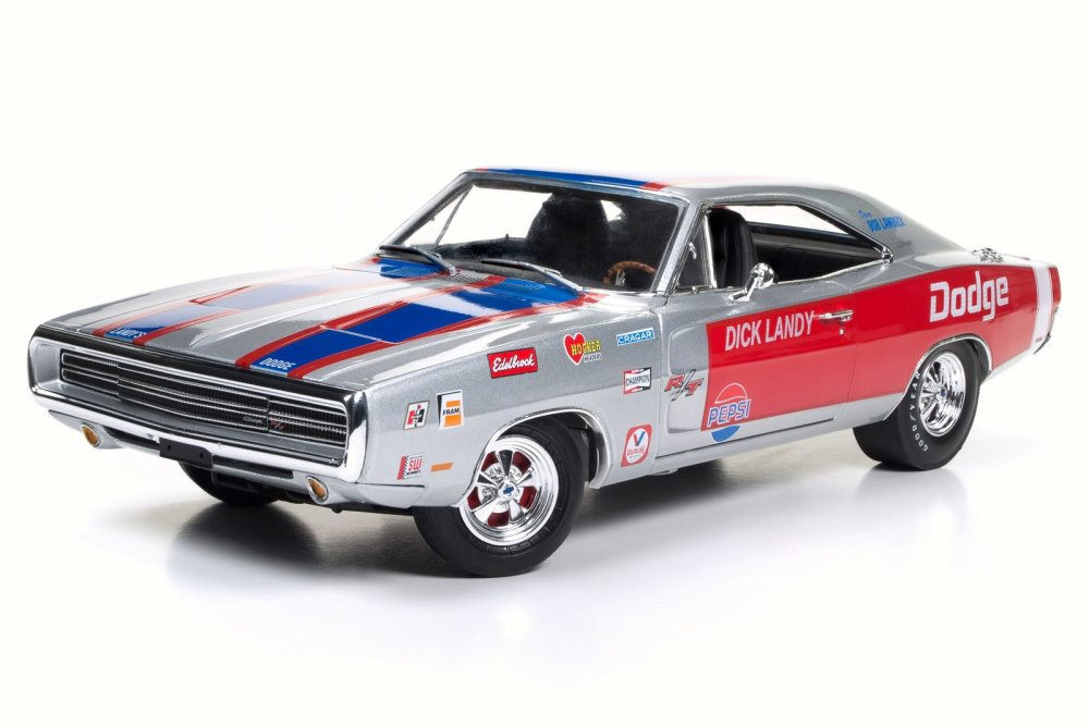 1970 Dodge Charger R/T - Dick Landy, Gray, red and blue stripes