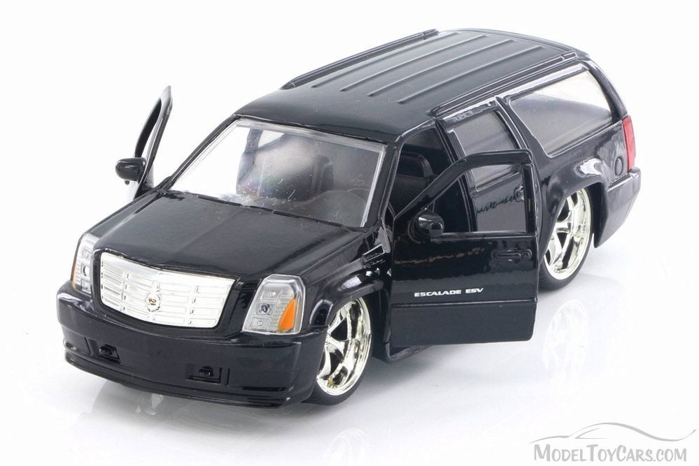 2007 Cadillac Escalade, Black - Jada 91393 - 1/32 Scale Diecast Model Toy Car