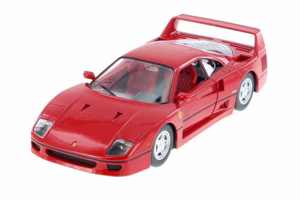 Ferrari F40, Red - Bburago 26016R - 1/24 Scale Diecast Model Toy Car