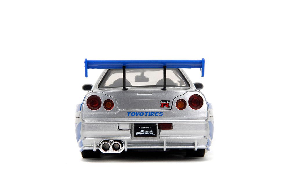 Fast & Furious Brian's Nissan Skyline GT-R, Candy Silver - Jada