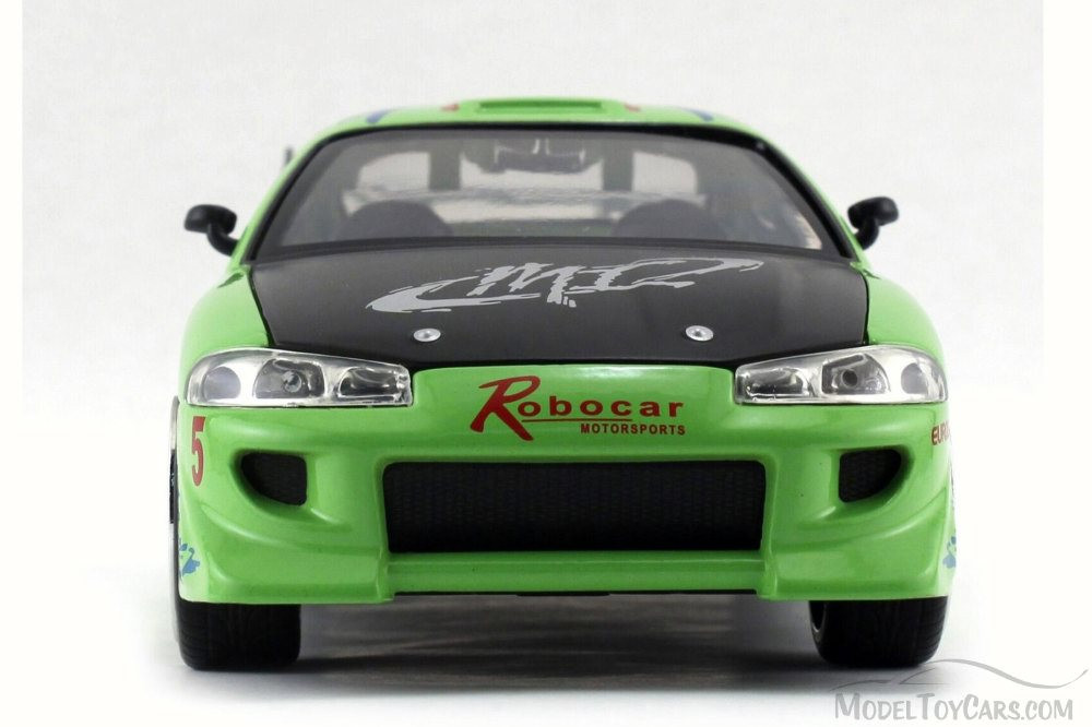 1995 Brian's Mitsubishi Eclipse, Lime Green -  Toys 97603/54030 - 1/24 Scale Diecast Model Toy Car