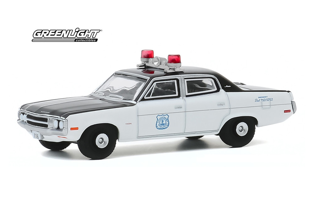 1971 AMC Matador, Yonkers, NY Police - Greenlight 42920-B - 1/64 Scale Diecast Model Toy Car