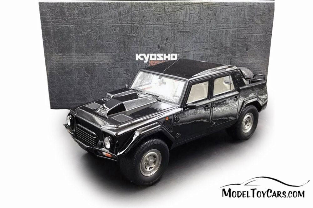 Lamborghini LM002 SUV, Black - Kyosho KSR18508BK - 1/18 Scale Resin Model  Toy Car