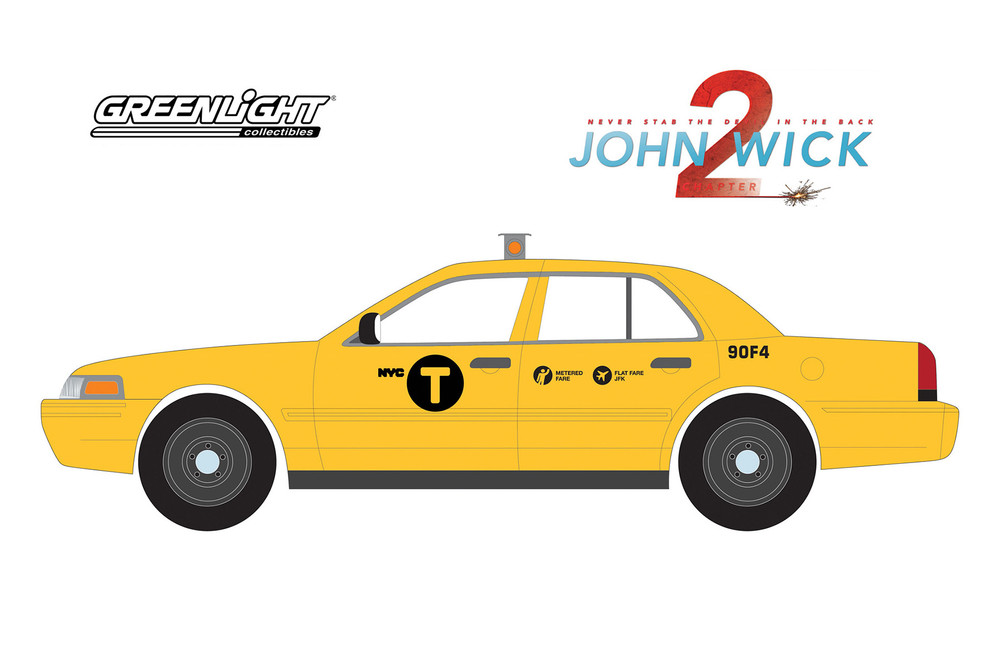 2008 Ford Crown Victoria, John Wick - Greenlight 84113 - 1/24 Scale Diecast Model Toy Car