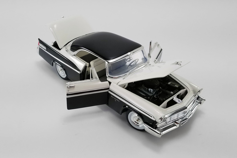 1956 Chrysler New Yorker St. Regis, Cloud White and Raven Black