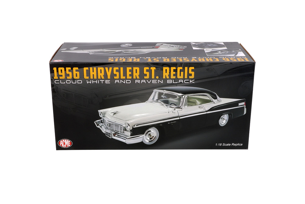 1956 Chrysler New Yorker St. Regis, Cloud White and Raven Black