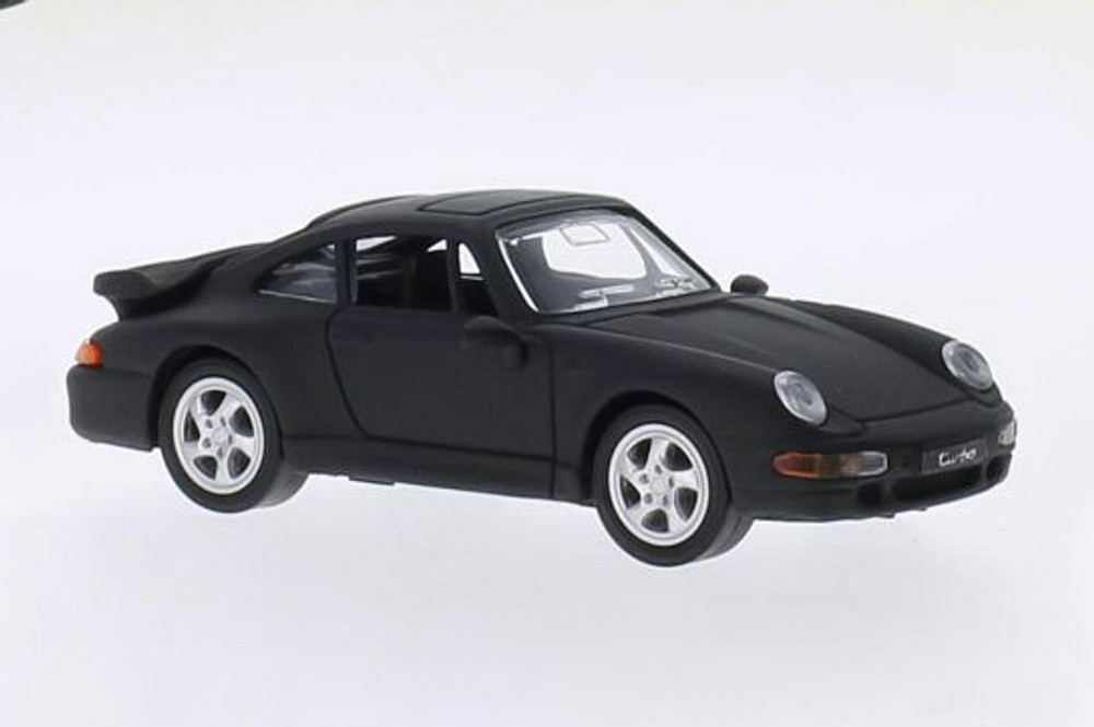 1996 Porsche 911 Turbo (993) Hardtop, Matte Black - Lucky Road Signature 94219MBK, 1/43 Diecast Car