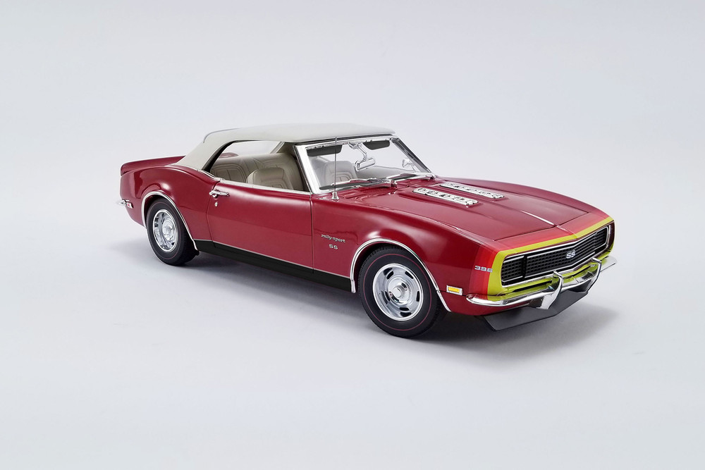 1968 Chevy Camaro SS Unicorn Coupe, Red - Acme A1805718 - 1/18 scale  Diecast Model Toy Car