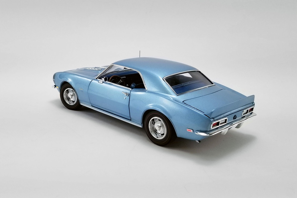 1968 Chevy Camaro SS Unicorn Coupe, Light Blue - Acme A1805717 - 1/18 scale Diecast Model Toy Car