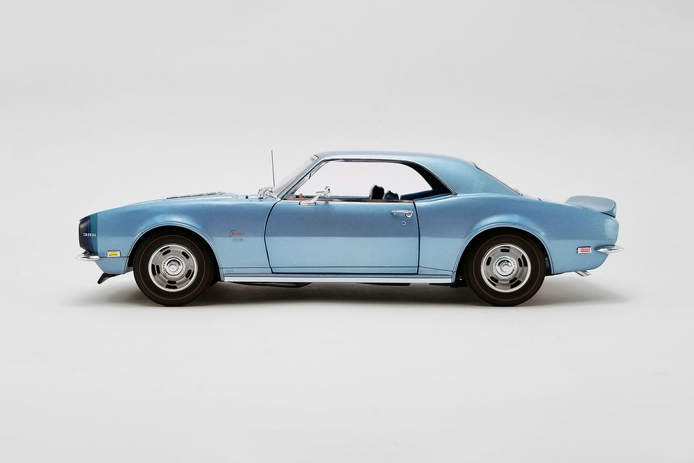 1968 Chevy Camaro SS Unicorn Coupe, Light Blue - Acme A1805717 - 1/18 scale Diecast Model Toy Car