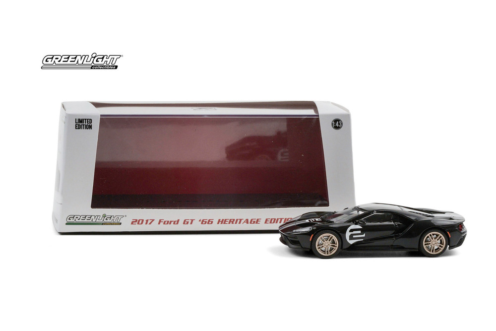 2017 Ford GT '66 Heritage Edition #2, Black - Greenlight 86178 - 1
