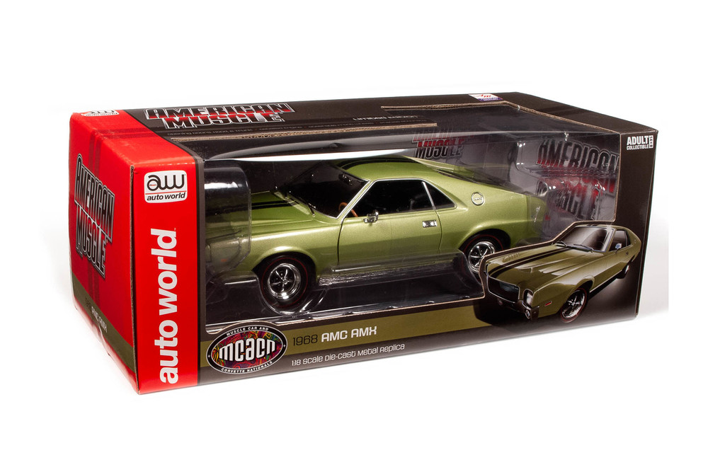 1968 AMC AMX, (MCACN) - Auto World AMM1214 - 1/18 scale Diecast Model Toy Car