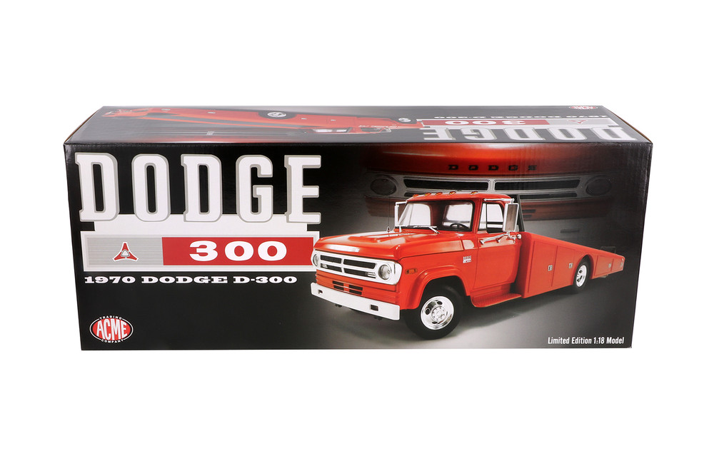 1970 Dodge D-300 Ramp Truck, Burnt Orange - Acme A1801900 - 1/18