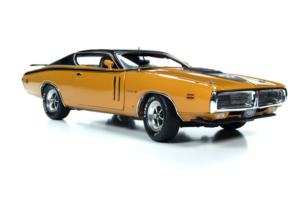 1971 Dodge Charger R/T HardTop, Butterscotch Orange with Black Top