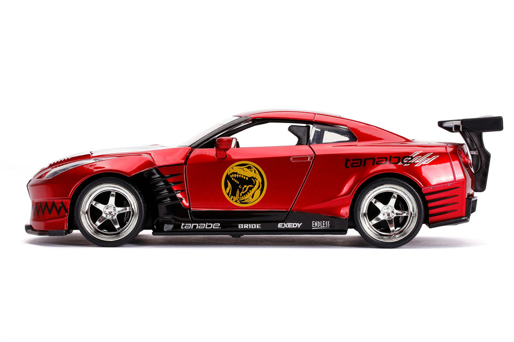 2009 Nissan GT-R (R35) w/Power Rangers Figure - Jada Toys 31908 - 1/24 scale Diecast Car