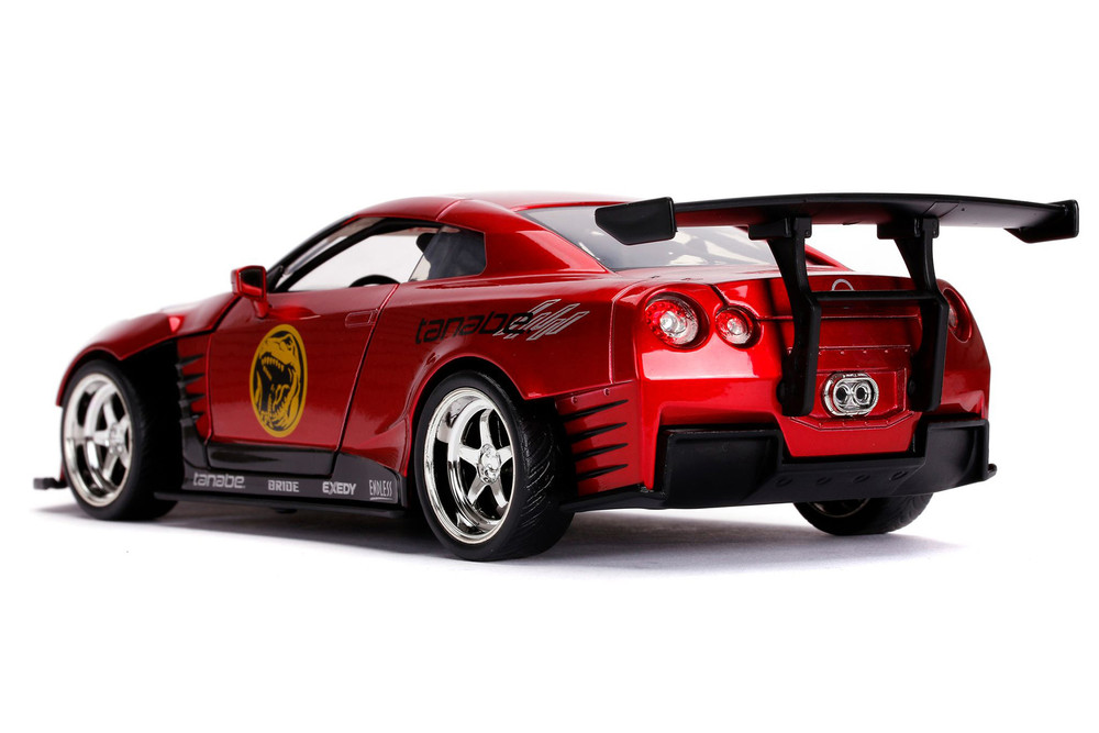 2009 Nissan GT-R (R35) w/Power Rangers Figure - Jada Toys 31908 - 1/24 scale Diecast Car