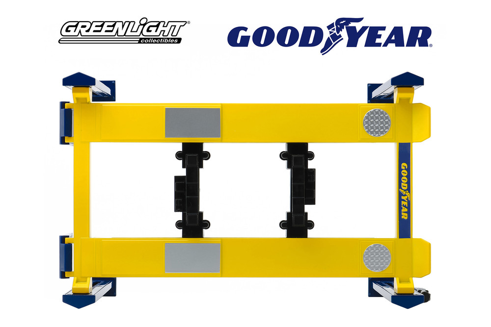 Adjustable Four-Post Lift, Goodyear Tires - Greenlight 13581 - 1