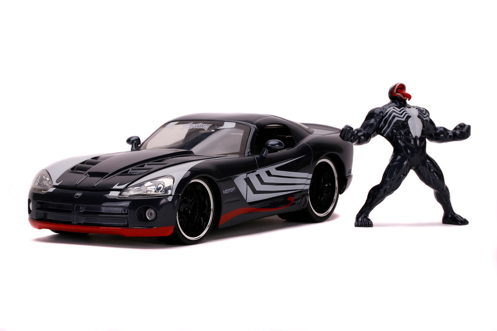 2008 Dodge Viper with Venom Figure, Spider-Man - Jada Toys 31750/4 - 1/24 scale Diecast Car