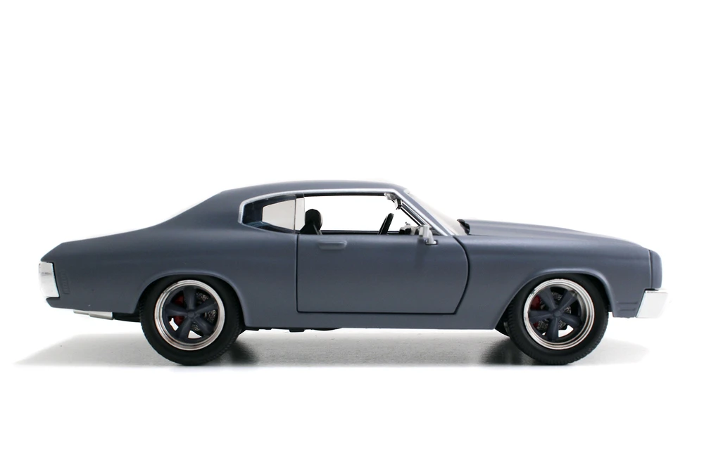 1970 Dom's Chevy Chevelle SS, Primer Gray - Jada 97835 - 1/24 Scale Diecast Model Toy Car