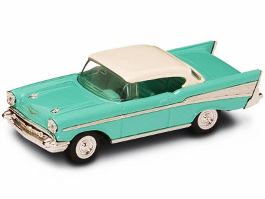 1957 Chevrolet Bel Air, Turquoise - Yatming 94201 - 1/43 Scale Diecast Model Toy Car