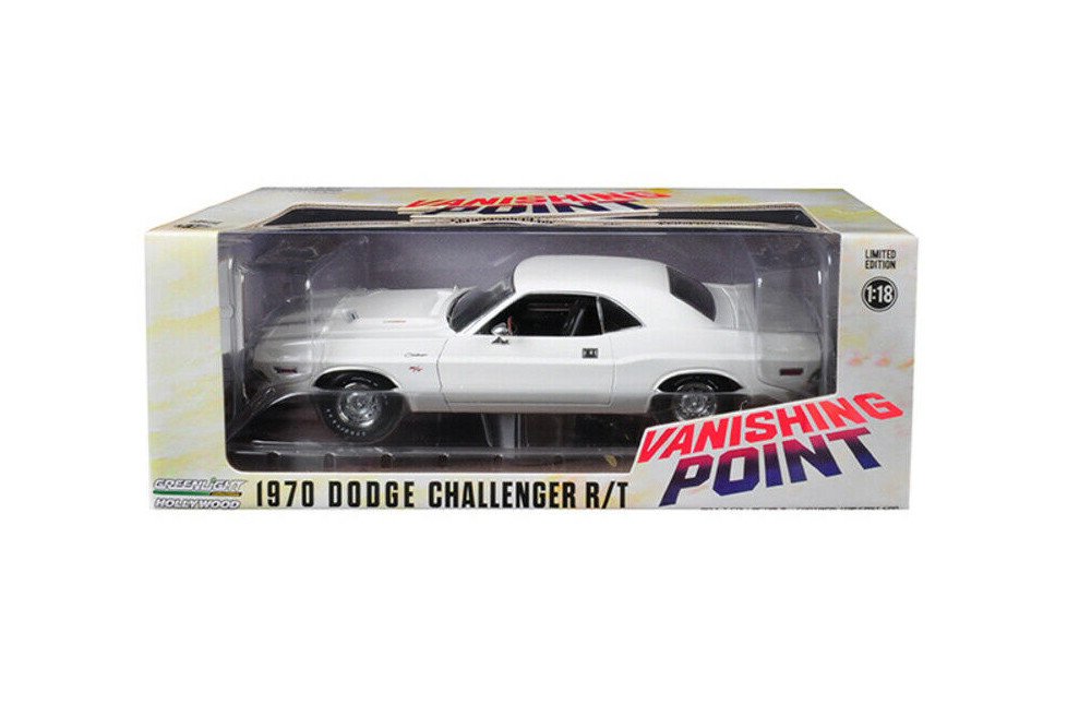 1970 Dodge Challenger R/T (Weathered Version), Vanishing Point - Greenlight 13582, 1/18 Diecast Car