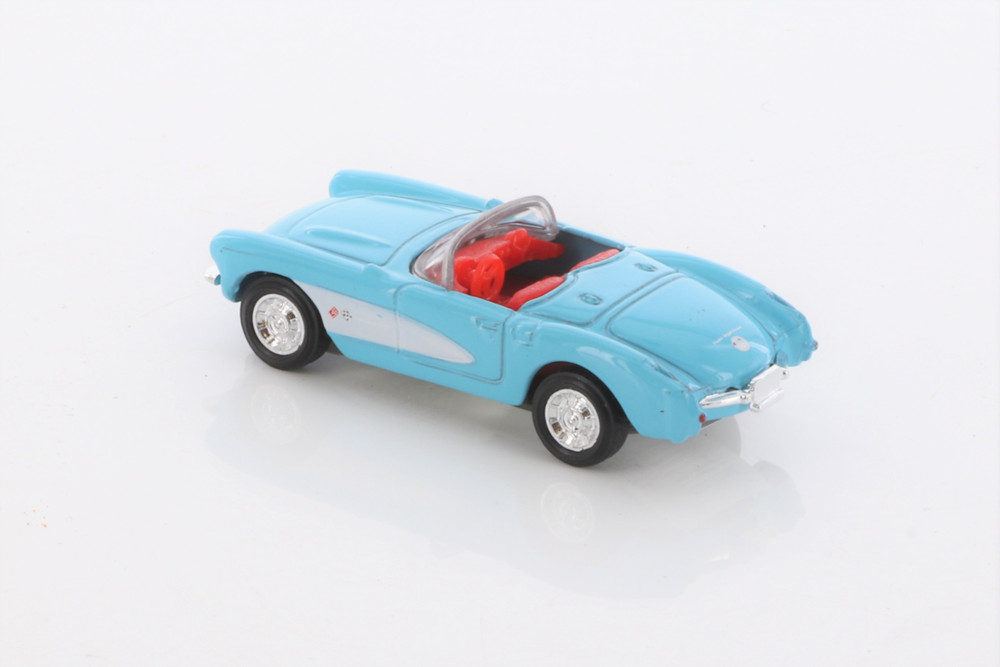 1957 Chevy Corvette, Turquoise - Welly 52054G-D - 1/60 scale Diecast Model Toy Car