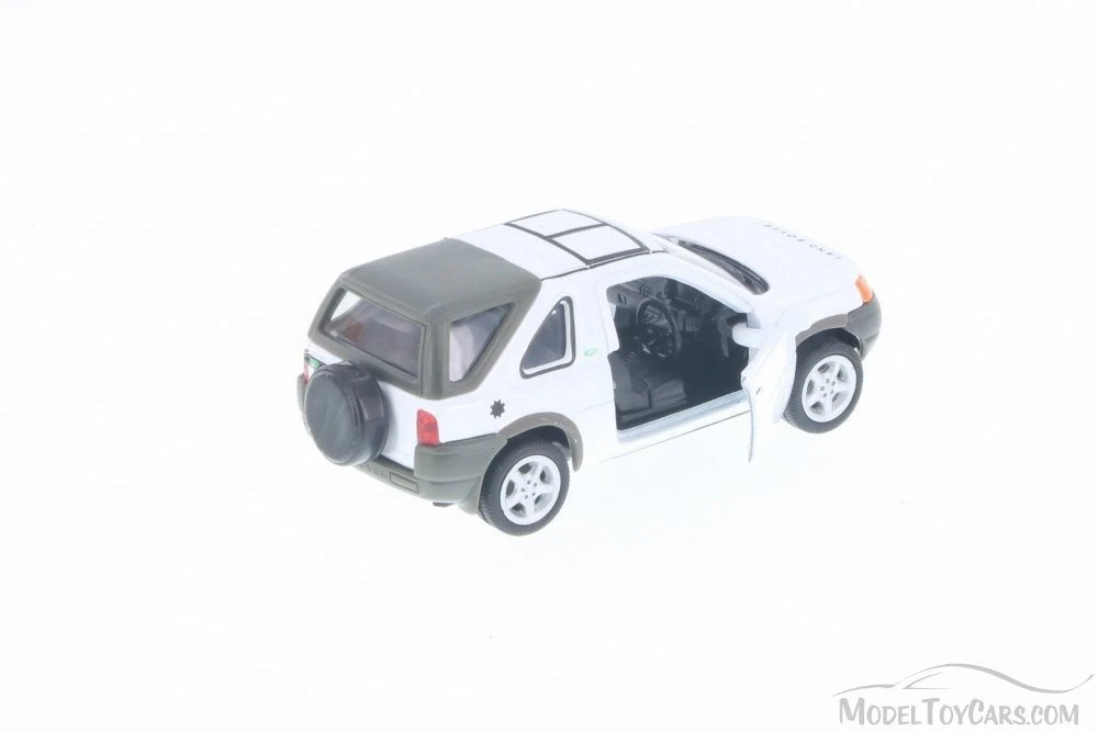 Land Rover Freelander, White - Welly 49761D - 5" Long Diecast Model Toy Car